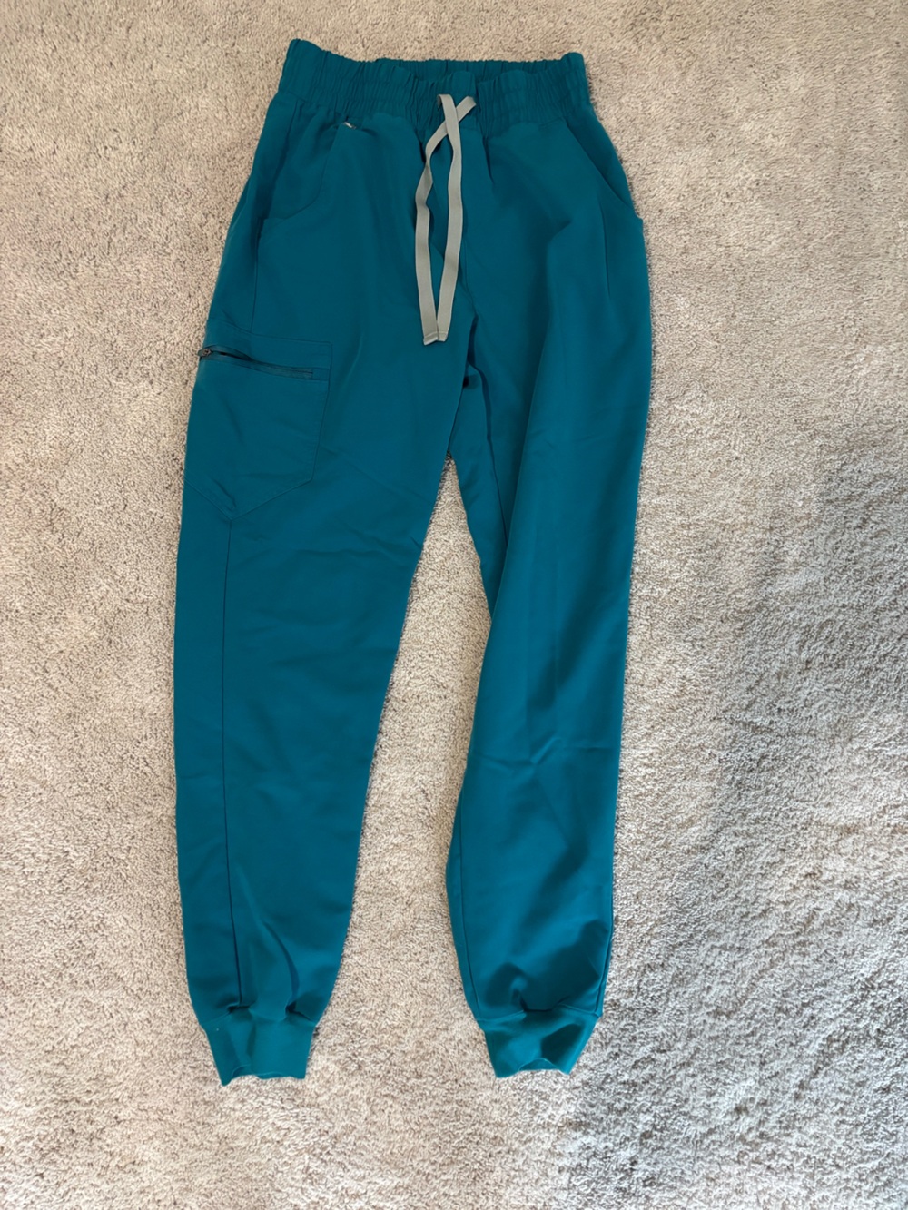 Figs Teal Drawstring Jogger Scrubs